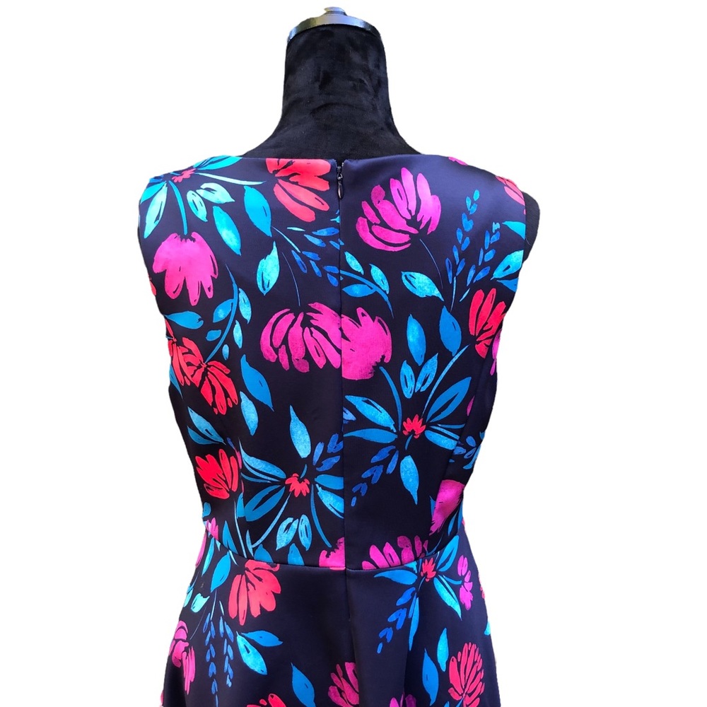 Cynthia Rowley Floral Fit & Flare Dress size 10 - Picture 5 of 12
